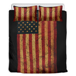 Vintage American Flag Print Duvet Cover Bedding Set