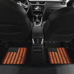 Vintage American Flag Print Front and Back Car Floor Mats