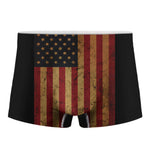 Vintage American Flag Print Men's Boxer Briefs