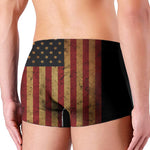 Vintage American Flag Print Men's Boxer Briefs