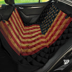 Vintage American Flag Print Pet Car Back Seat Cover