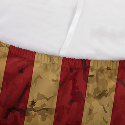 Vintage American Flag Print Sofa Cover
