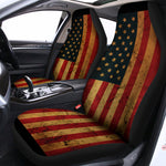 Vintage American Flag Print Universal Fit Car Seat Covers