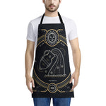 Vintage Aquarius Zodiac Sign Print Apron