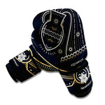 Vintage Aquarius Zodiac Sign Print Boxing Gloves