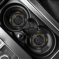 Vintage Aquarius Zodiac Sign Print Car Coasters