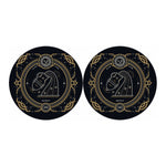 Vintage Aquarius Zodiac Sign Print Car Coasters