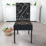 Vintage Aquarius Zodiac Sign Print Dining Chair Slipcover