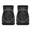Vintage Aquarius Zodiac Sign Print Front Car Floor Mats