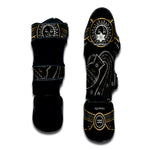 Vintage Aquarius Zodiac Sign Print Muay Thai Shin Guard