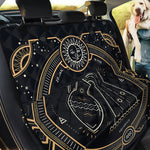 Vintage Aquarius Zodiac Sign Print Pet Car Back Seat Cover