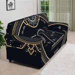 Vintage Aquarius Zodiac Sign Print Sofa Cover