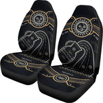 Vintage Aquarius Zodiac Sign Print Universal Fit Car Seat Covers