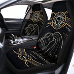 Vintage Aquarius Zodiac Sign Print Universal Fit Car Seat Covers
