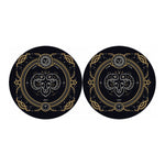 Vintage Aries Zodiac Sign Print Car Coasters