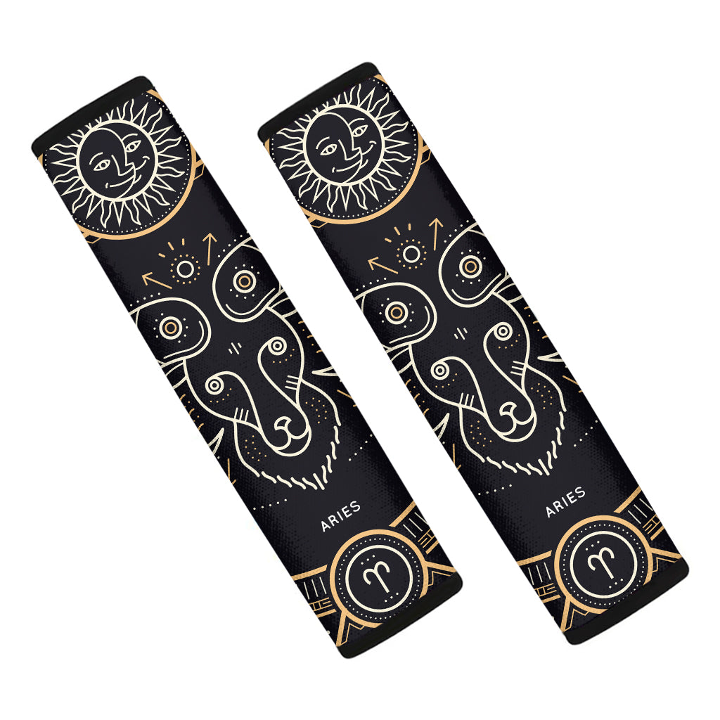 Vintage Aries Zodiac Sign Print Car Seat Belt Covers