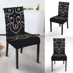 Vintage Aries Zodiac Sign Print Dining Chair Slipcover