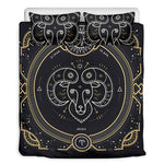 Vintage Aries Zodiac Sign Print Duvet Cover Bedding Set