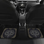 Vintage Aries Zodiac Sign Print Front and Back Car Floor Mats