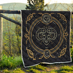 Vintage Aries Zodiac Sign Print Quilt
