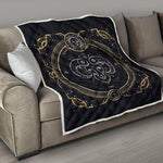 Vintage Aries Zodiac Sign Print Quilt