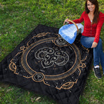 Vintage Aries Zodiac Sign Print Quilt