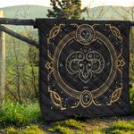 Vintage Aries Zodiac Sign Print Quilt