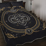 Vintage Aries Zodiac Sign Print Quilt Bed Set