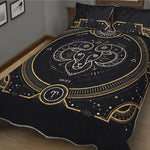 Vintage Aries Zodiac Sign Print Quilt Bed Set