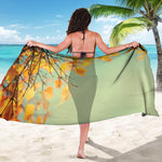 Vintage Autumn Print Beach Sarong Wrap