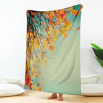 Vintage Autumn Print Blanket