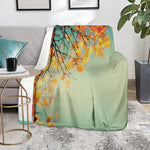 Vintage Autumn Print Blanket