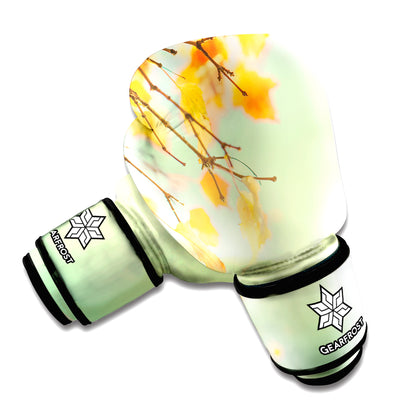 Vintage Autumn Print Boxing Gloves