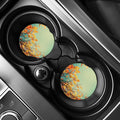Vintage Autumn Print Car Coasters