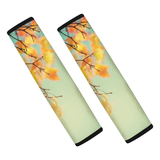 Vintage Autumn Print Car Seat Belt Covers