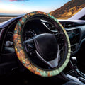 Vintage Autumn Print Car Steering Wheel Cover