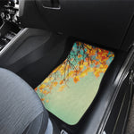 Vintage Autumn Print Front and Back Car Floor Mats