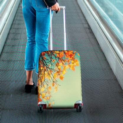 Vintage Autumn Print Luggage Cover