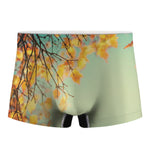 Vintage Autumn Print Men's Boxer Briefs
