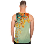 Vintage Autumn Print Men's Tank Top