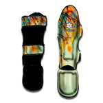 Vintage Autumn Print Muay Thai Shin Guard