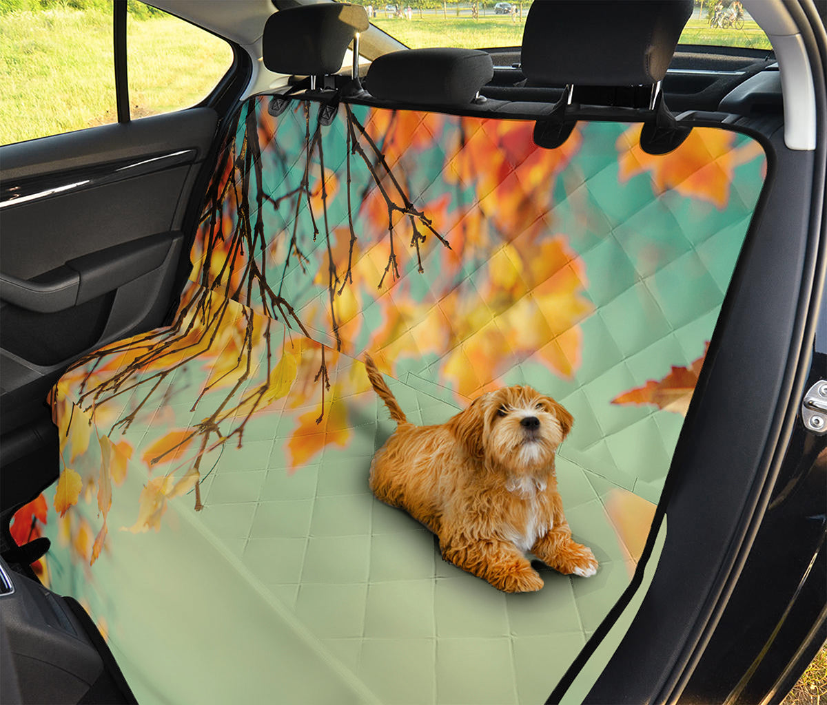 Vintage Autumn Print Pet Car Back Seat Cover