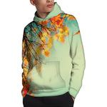 Vintage Autumn Print Pullover Hoodie