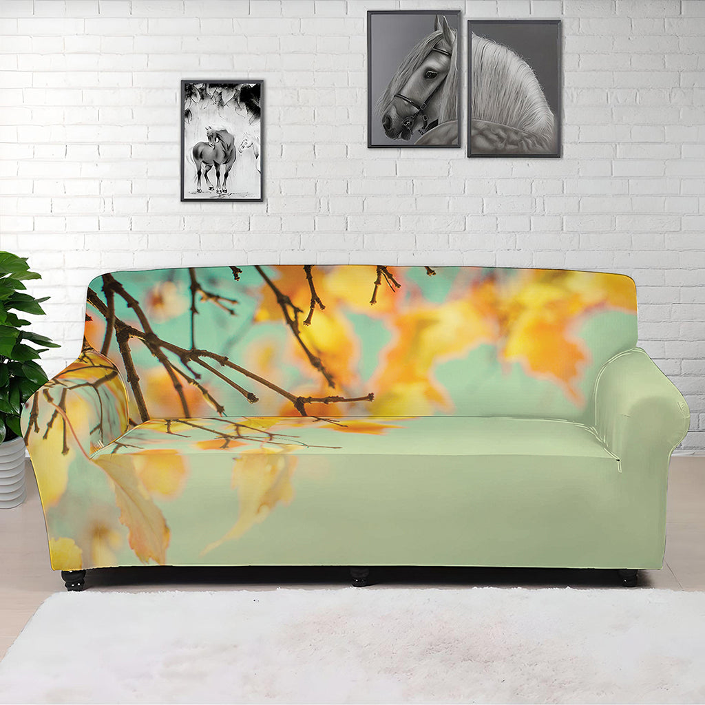 Vintage Autumn Print Sofa Cover
