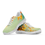 Vintage Autumn Print White Sneakers