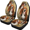 Vintage Basset Hound Universal Fit Car Seat Covers GearFrost