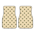 Vintage Bee Pattern Print Front Car Floor Mats