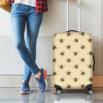 Vintage Bee Pattern Print Luggage Cover