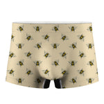 Vintage Bee Pattern Print Men's Boxer Briefs