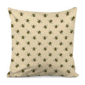 Vintage Bee Pattern Print Pillow Cover